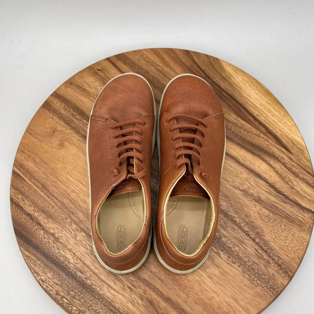 Keen KNX Shoes Womens Size 11 Brown Leather Athletic Barefoot Minimalist Comfort - Picture 5 of 9